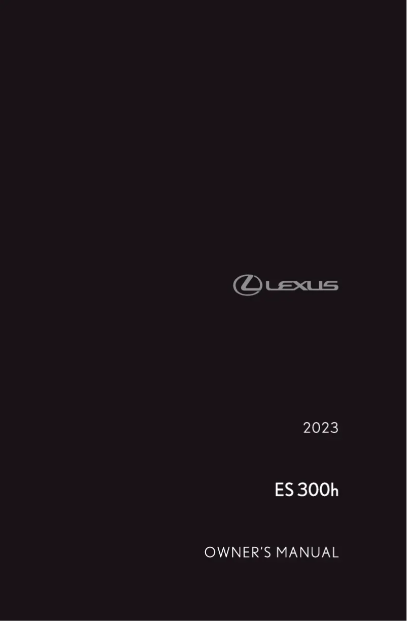 Page 1 de la notice Manuel utilisateur Lexus ES 350 (2023)