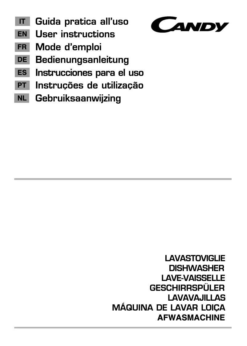 Page 1 de la notice Manuel utilisateur Candy CDP 2DS36X