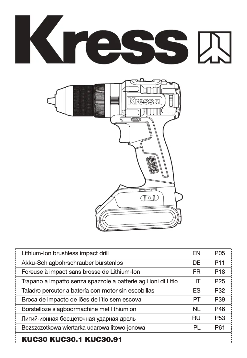 Page n°1 - Manuel utilisateur Kress KUC30.91