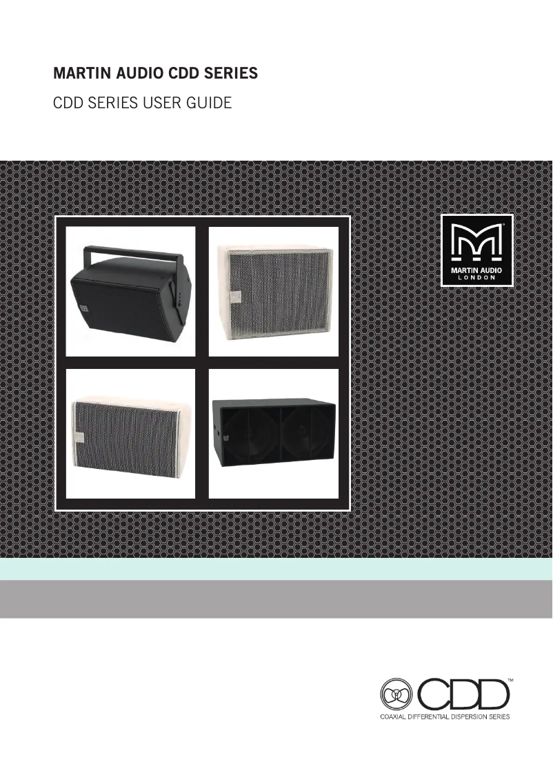 Page 1 de la notice Manuel utilisateur Martin Audio CDD8-WR
