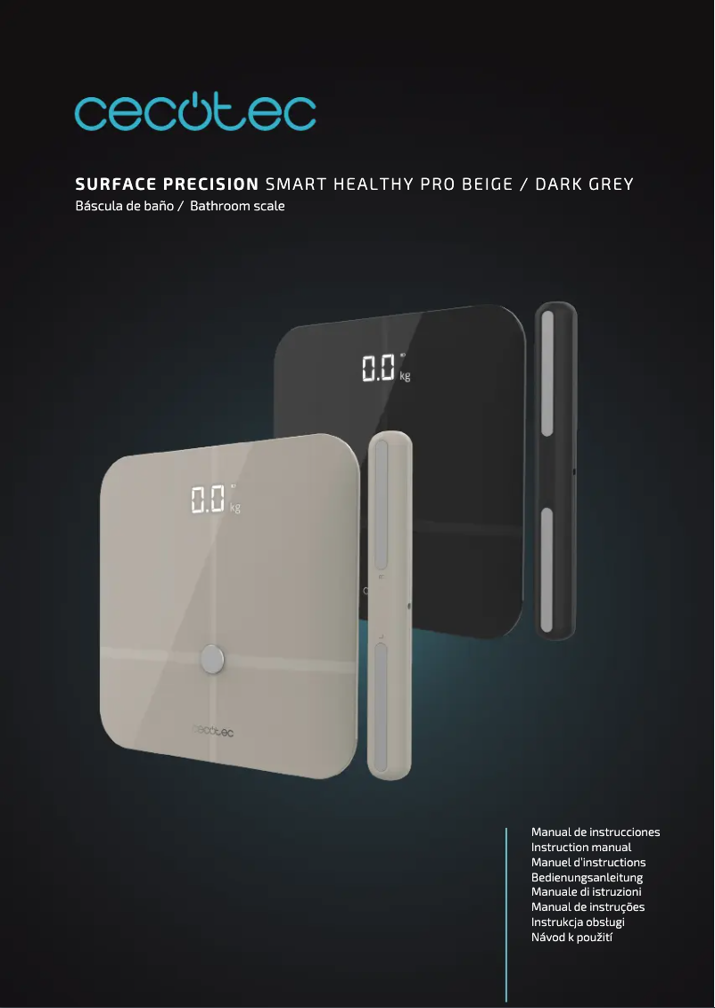 Page 1 de la notice Manuel utilisateur Cecotec Precision 10600 Smart Healthy Pro