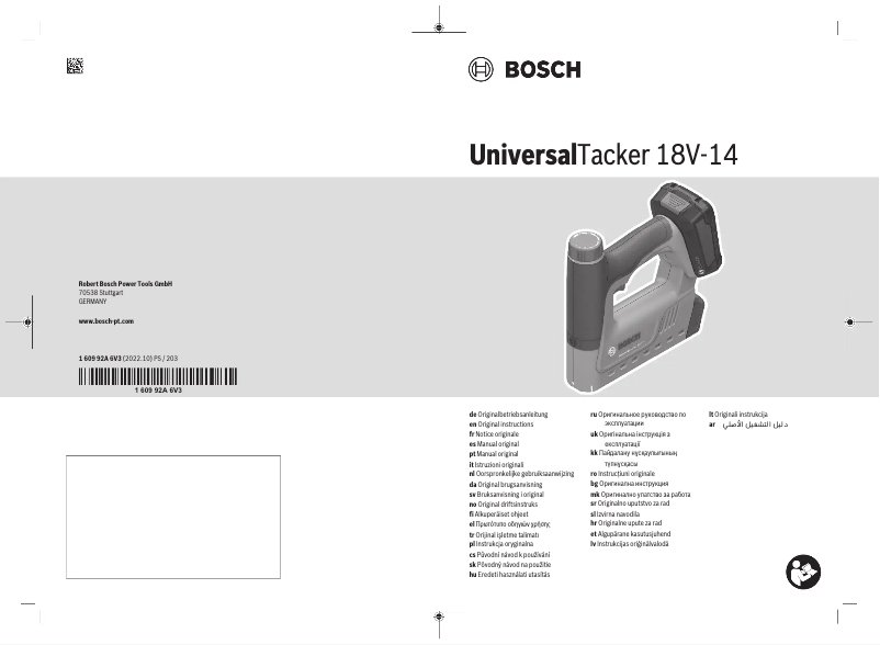 Page n°1 - Manuel utilisateur Bosch UniversalTacker 18V-14