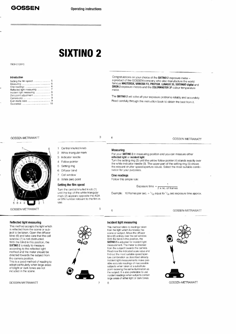 Imagen de la primera página del manual del dispositivo SIXTINO 2