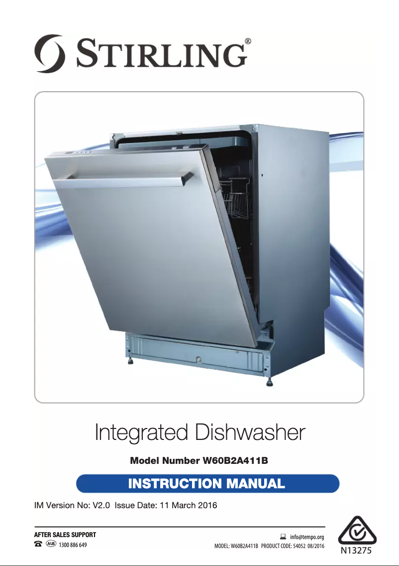 Page n°1 - Manuel utilisateur Stirling W60B2A411B