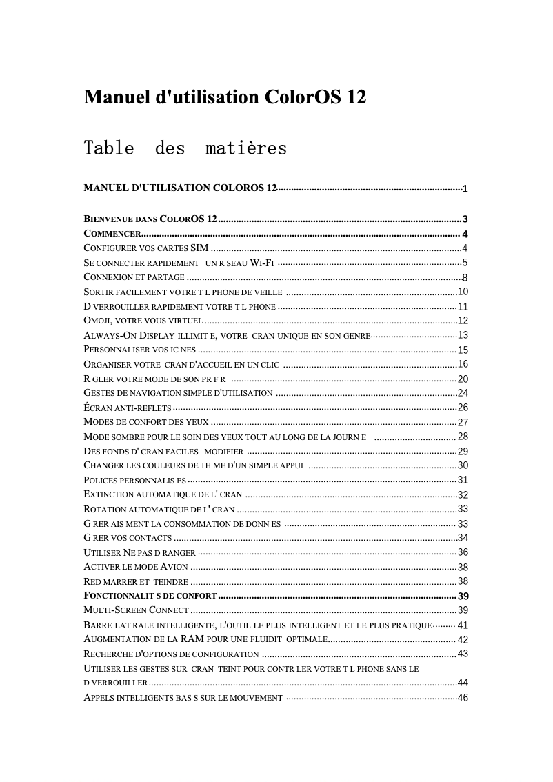 Page 1 de la notice Manuel utilisateur Oppo A77