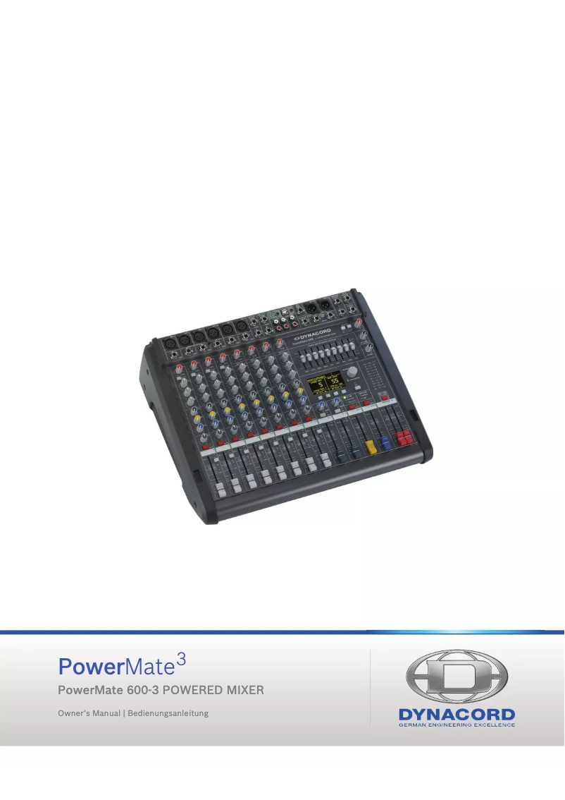 Image de la première page du manuel de l'appareil Powermate 600-3