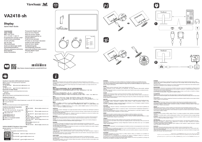 Image de la première page du manuel de l'appareil VA2418-sh