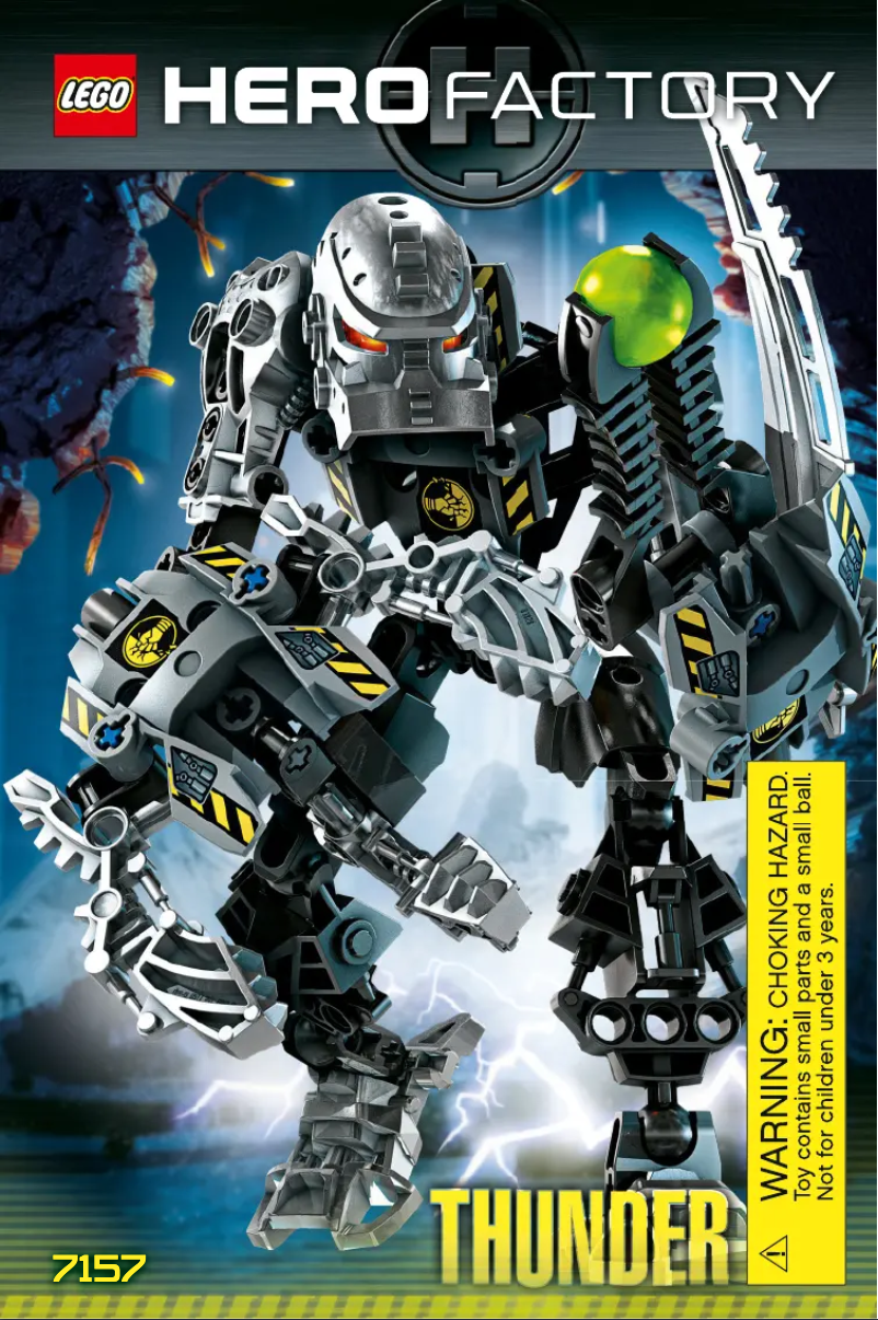 Image de la première page du manuel de l'appareil Hero Factory 7157