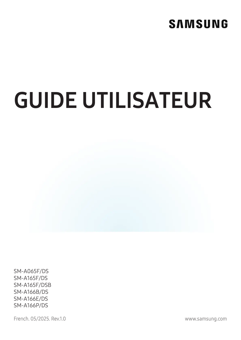 Page 1 de la notice Manuel utilisateur Samsung Galaxy A06