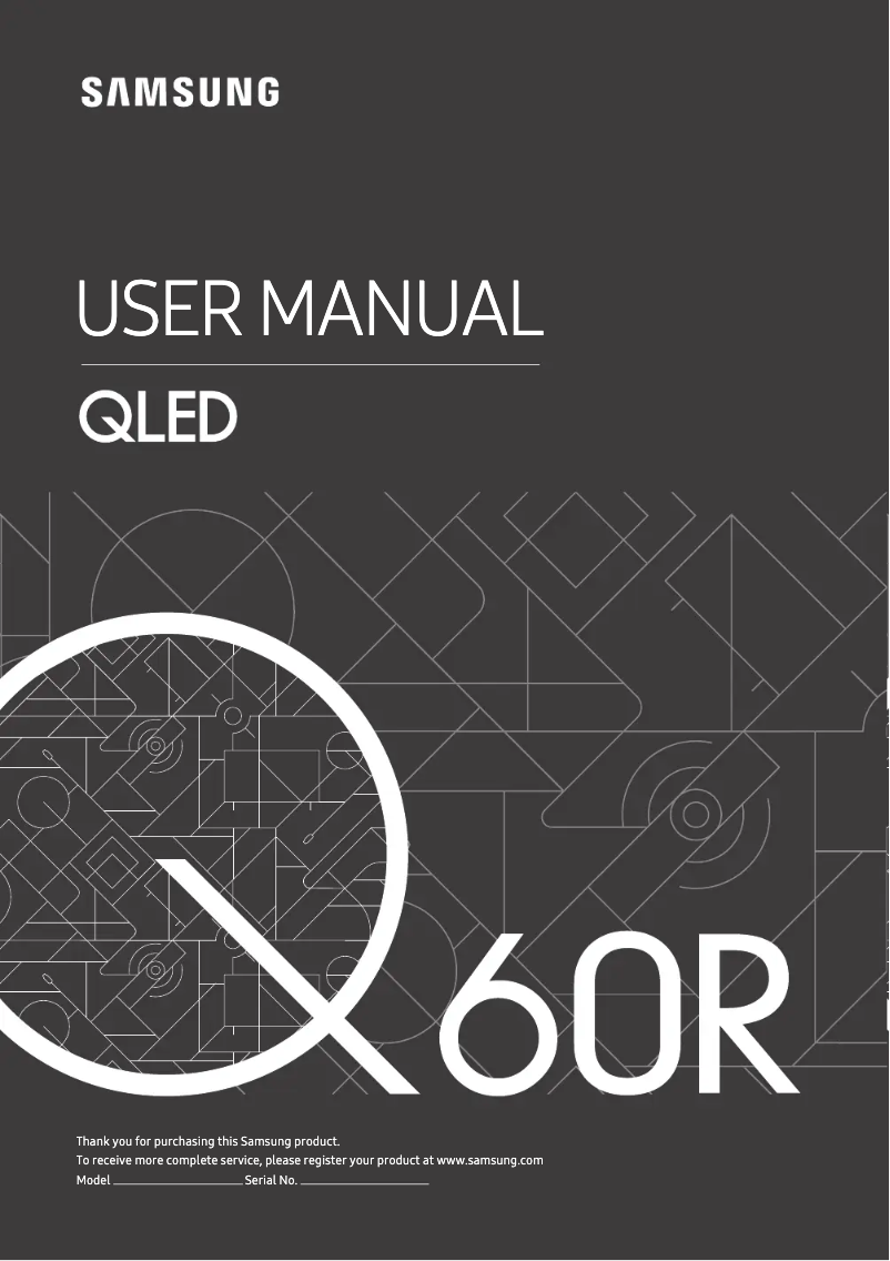 Page n°1 - Manuel utilisateur Samsung QE49Q60RAL