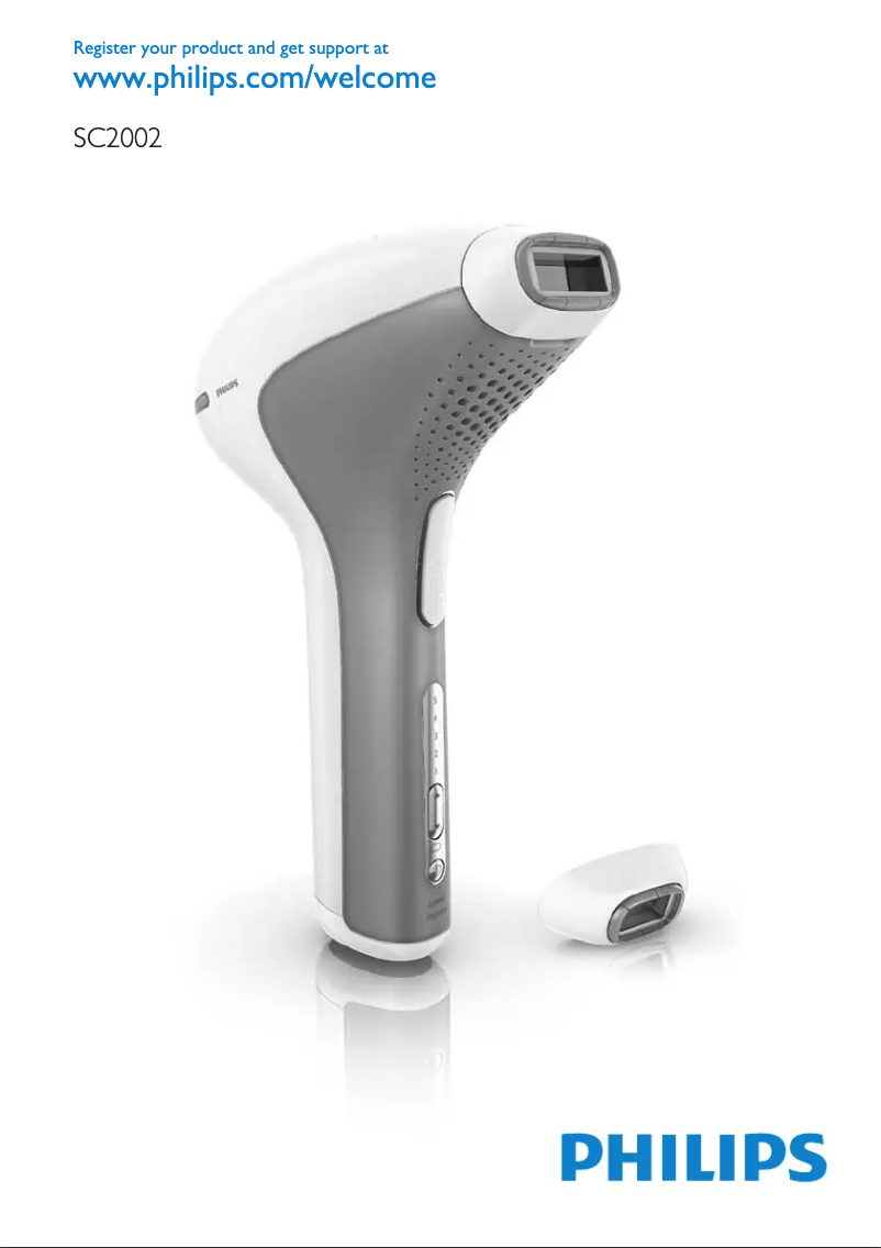 Page 1 de la notice Manuel utilisateur Philips Lumea SC2002