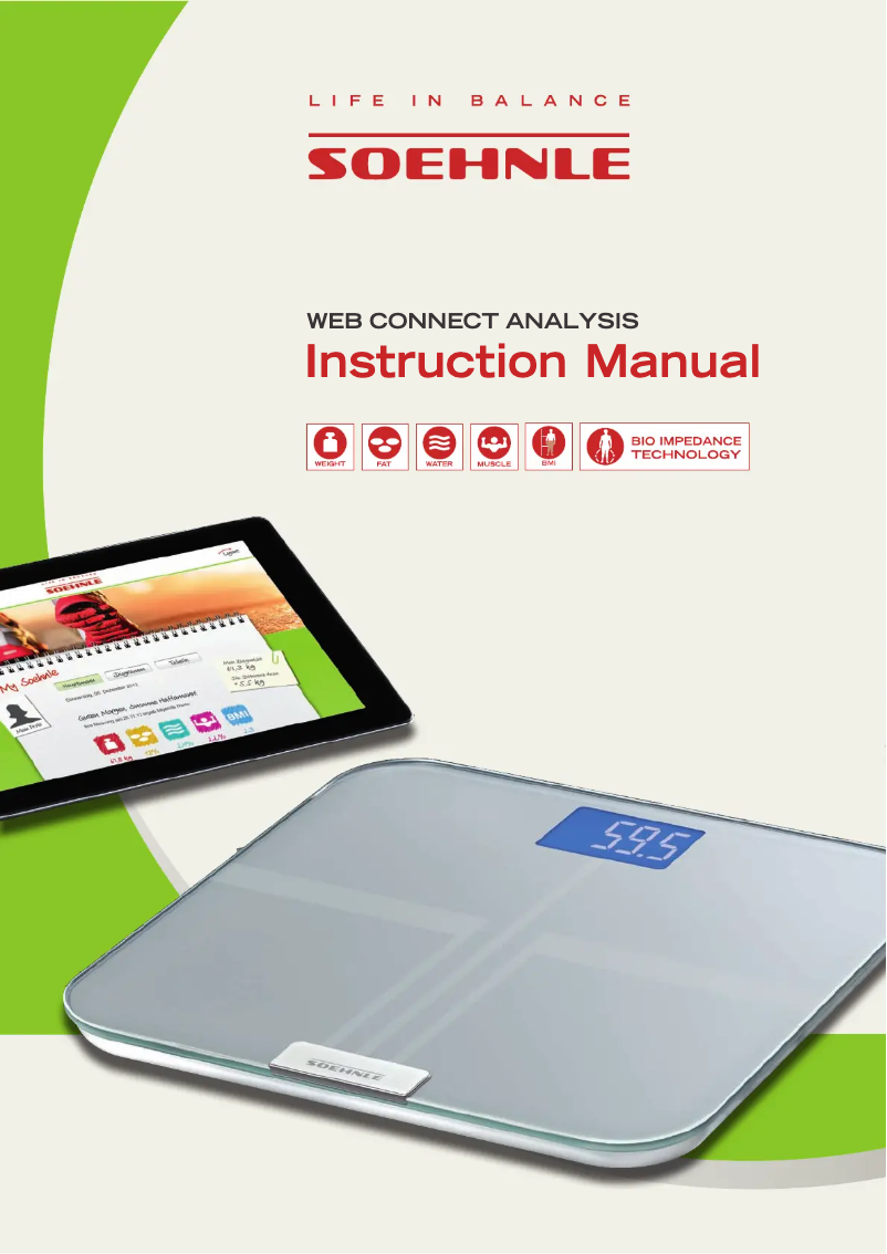 Page n°1 - Manuel utilisateur Soehnle Web Connect Analysis