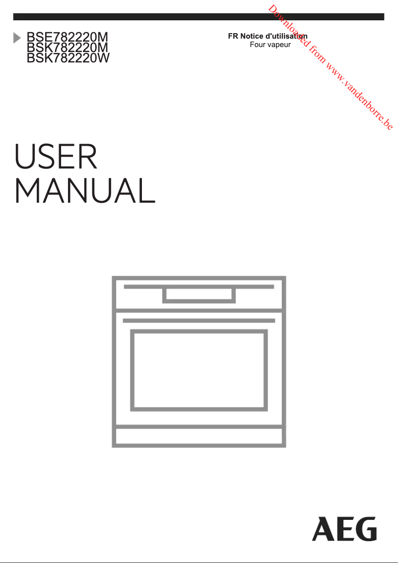 Page n°1 - Manuel utilisateur AEG BSE782220M