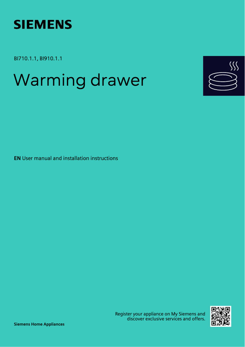 Page 1 de la notice Guide d'installation Siemens BI710D1B1B