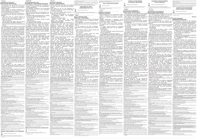 Imagen de la primera página del manual del dispositivo Ultra Mini TT330D