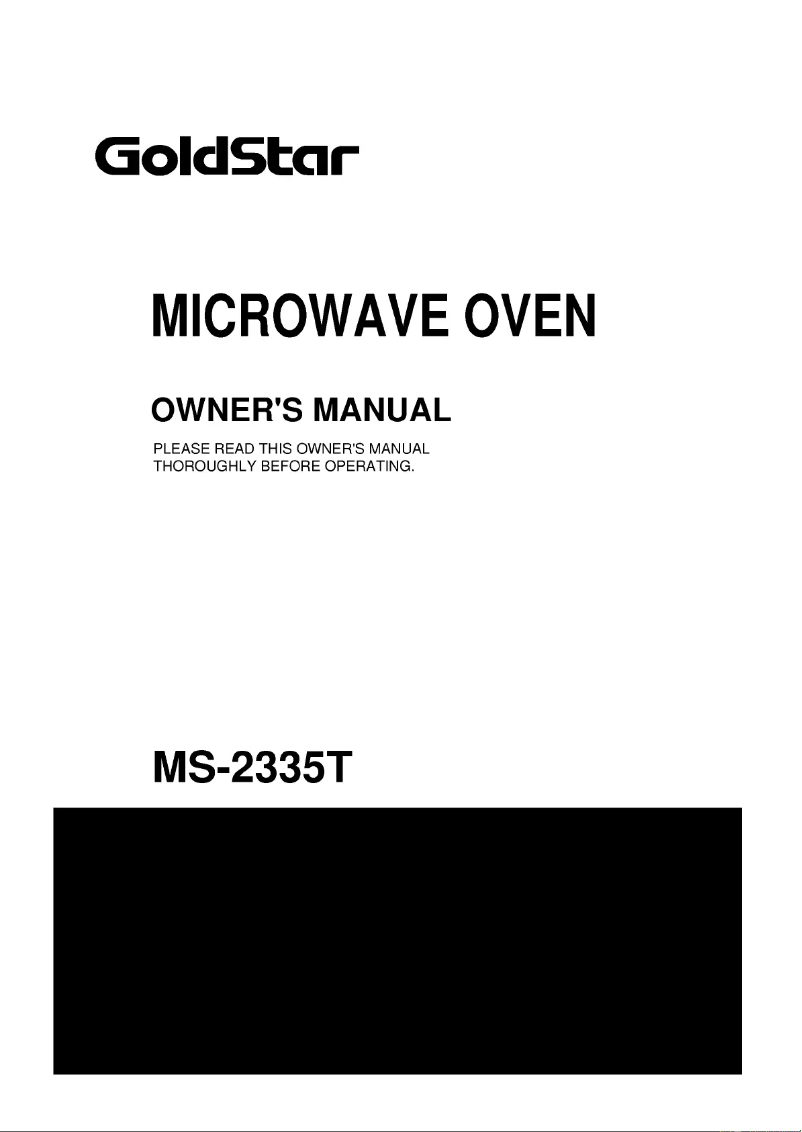 Page n°1 - Manuel utilisateur LG MS-2335T