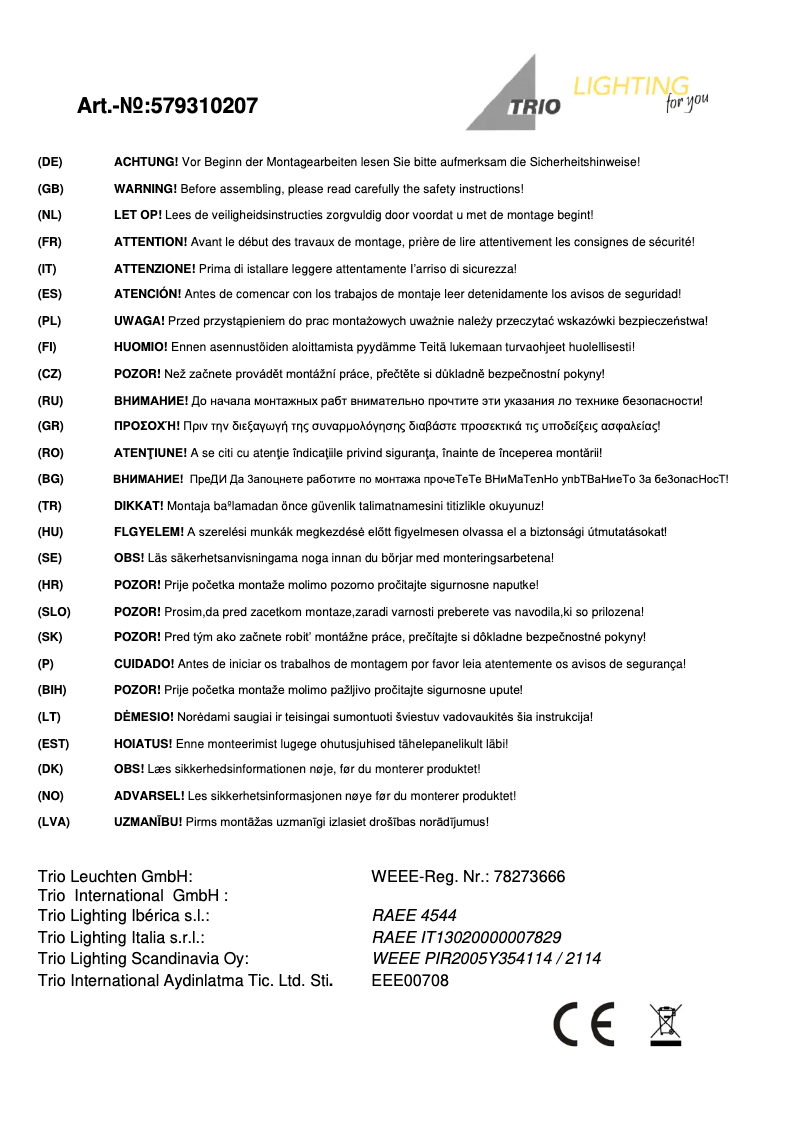 Image de la première page du manuel de l'appareil Shark 579310207