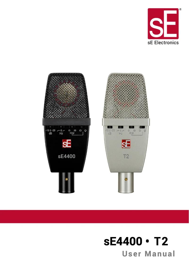 Page n°1 - Manuel utilisateur SE Electronics T2