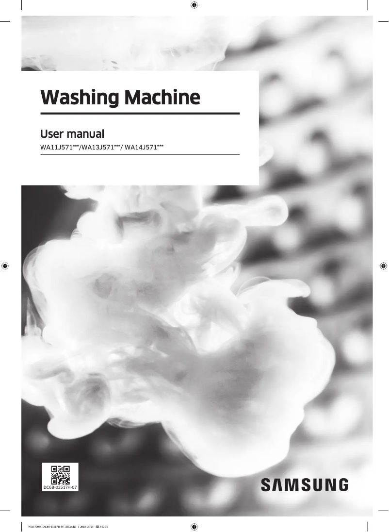 Page n°1 - Manuel utilisateur Samsung WA13J5712SW
