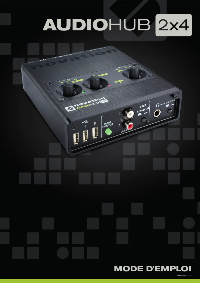Image de la première page du manuel de l'appareil Audiohub 2x4