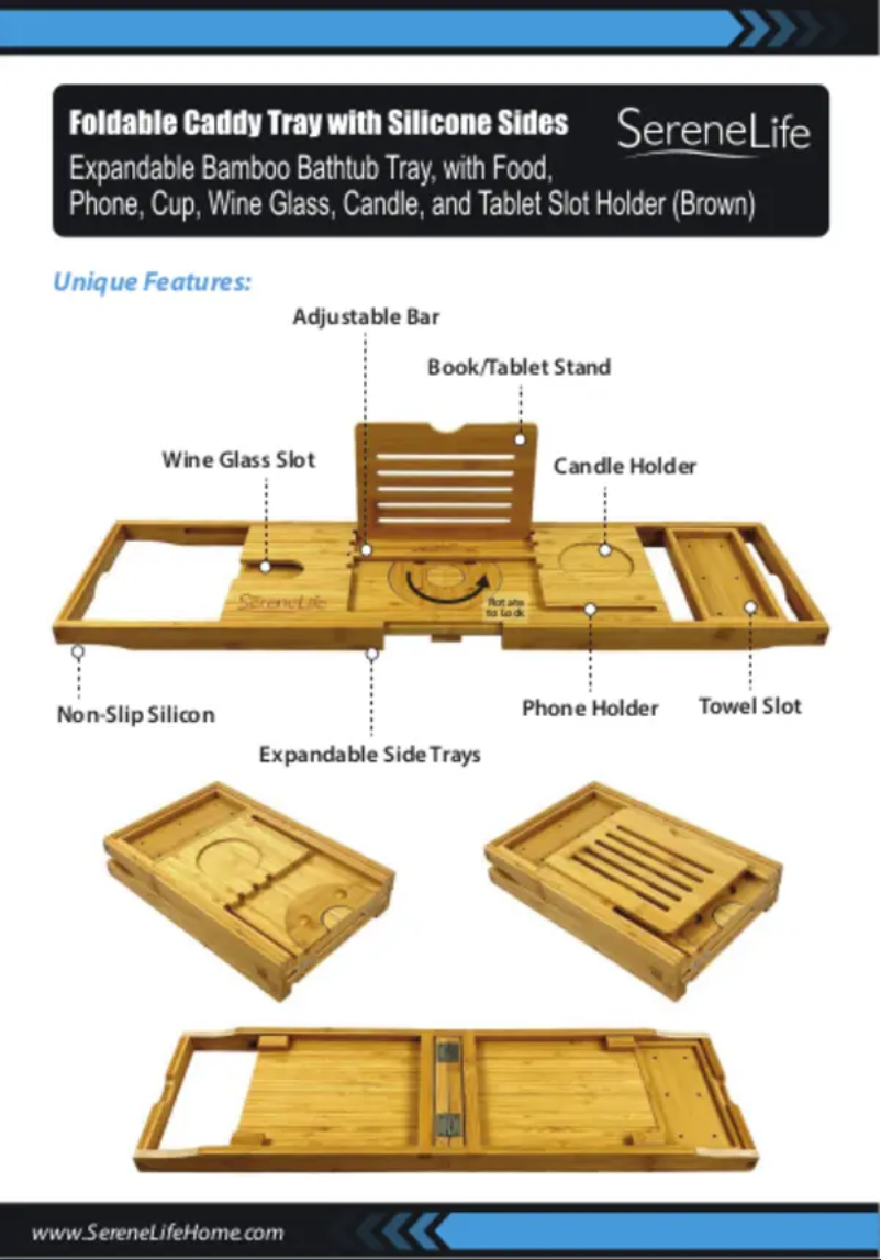 Page 1 de la notice Manuel utilisateur SereneLife SLBCAD105FL