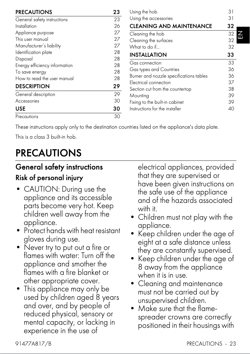 Image de la première page du manuel de l'appareil SRV596GM5