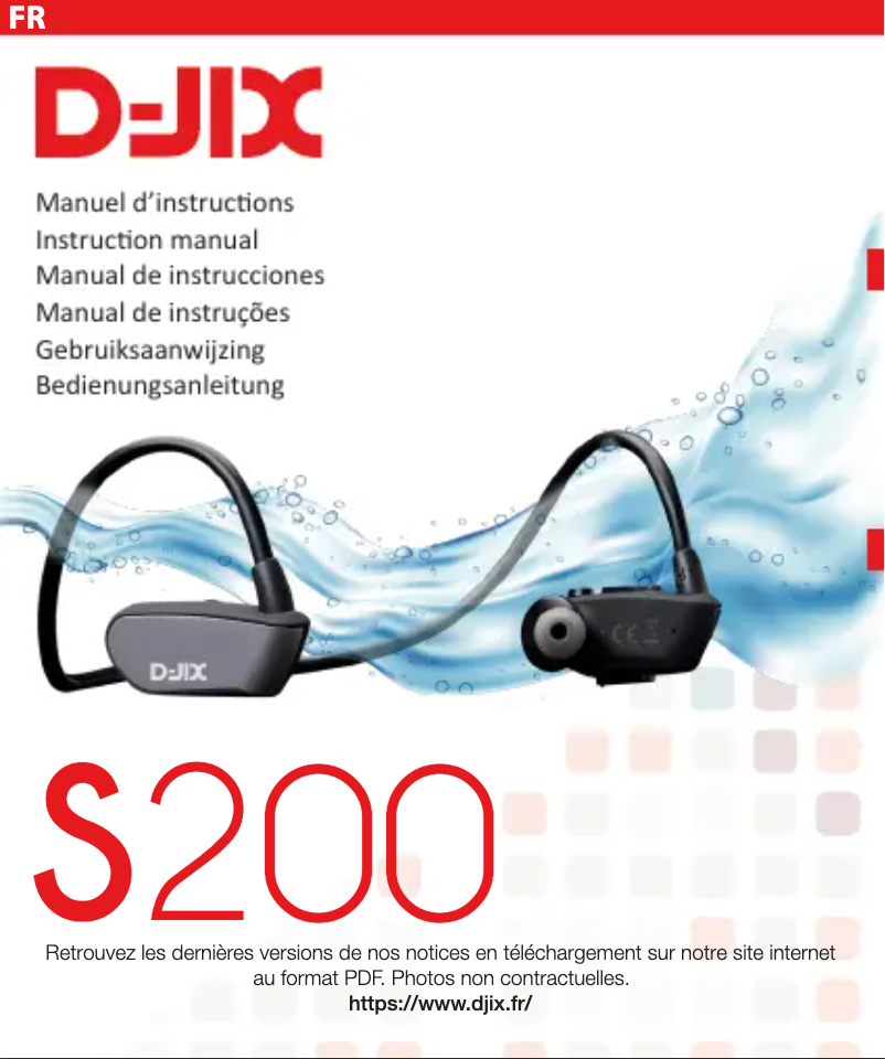 Page 1 de la notice Manuel utilisateur D-Jix S200