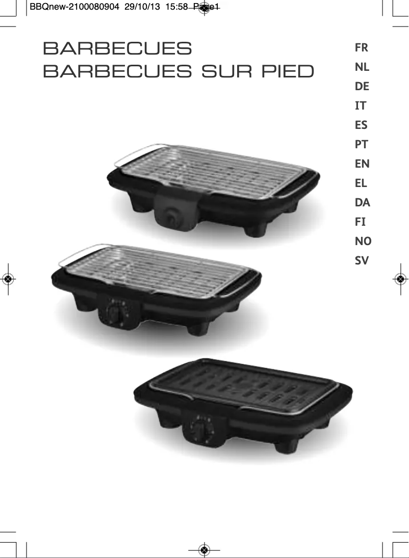 Page 1 de la notice Manuel utilisateur Moulinex BG133811