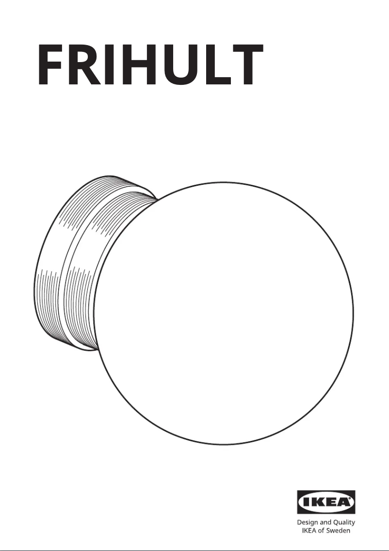Image de la première page du manuel de l'appareil FRIHULT 605.442.06