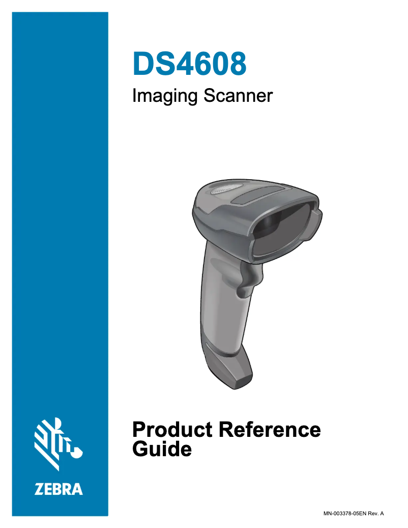 Page n°1 - Manuel utilisateur Zebra DS4608