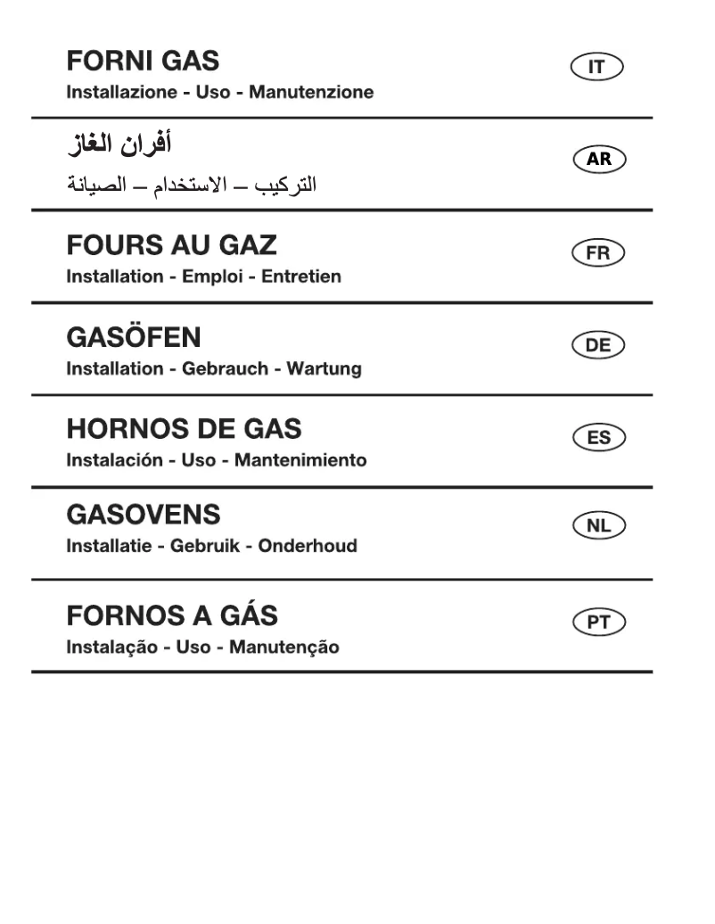 Page 1 de la notice Manuel utilisateur Candy CGGGFC3