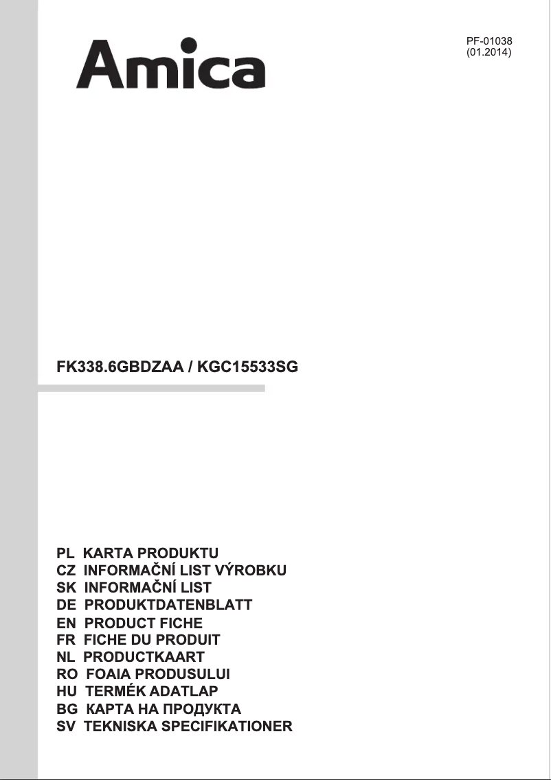 Image de la première page du manuel de l'appareil FK338.6GBDZAA