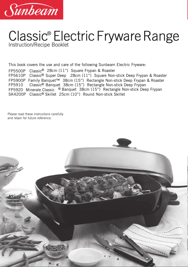 Page n°1 - Manuel utilisateur Sunbeam FP5920