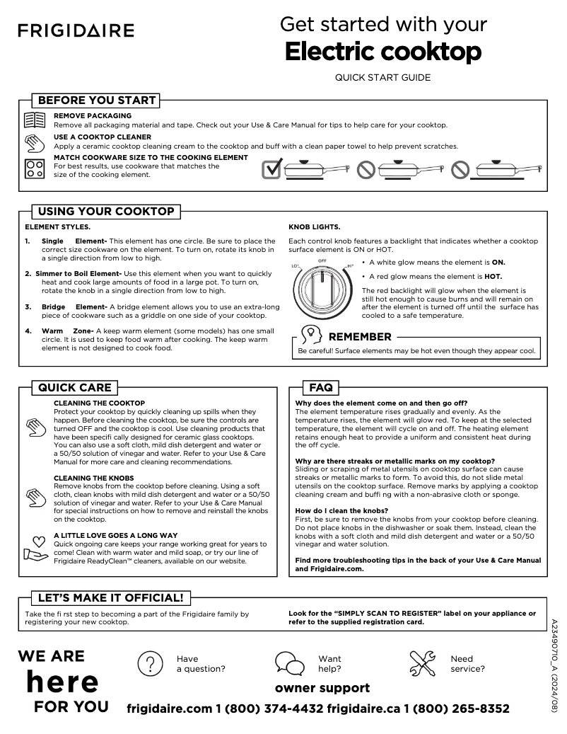 Image de la première page du manuel de l'appareil PCCE3080AF