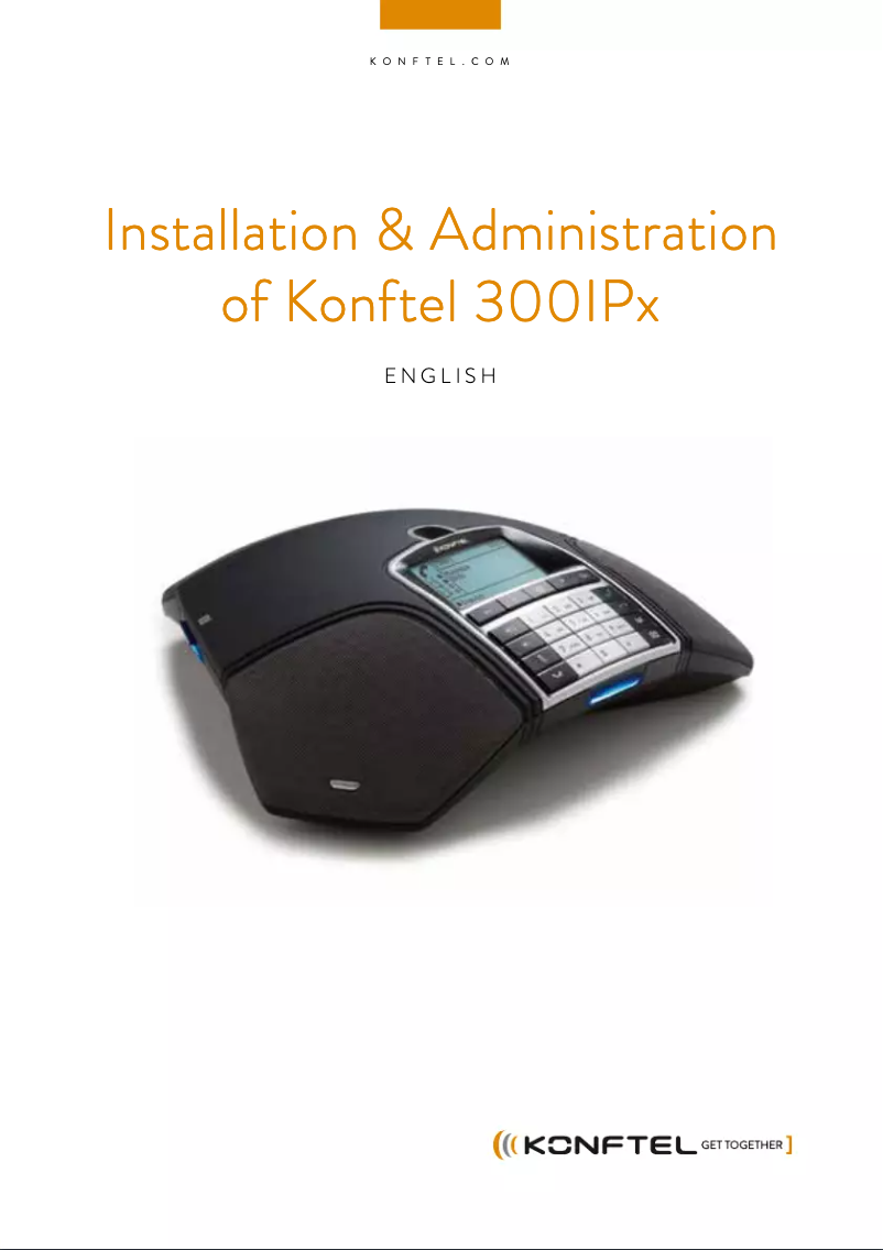 Page n°1 - Manuel utilisateur Konftel 300IPx