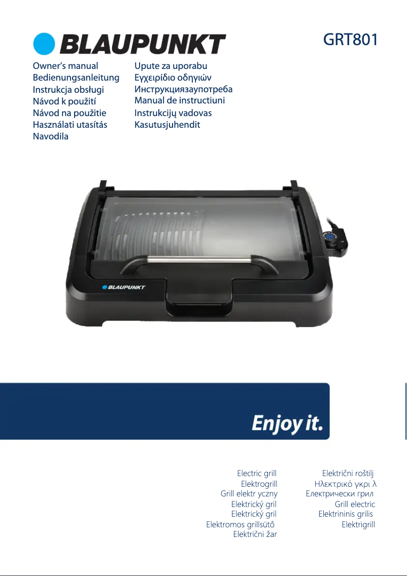 Page 1 de la notice Manuel utilisateur Blaupunkt EGRT801