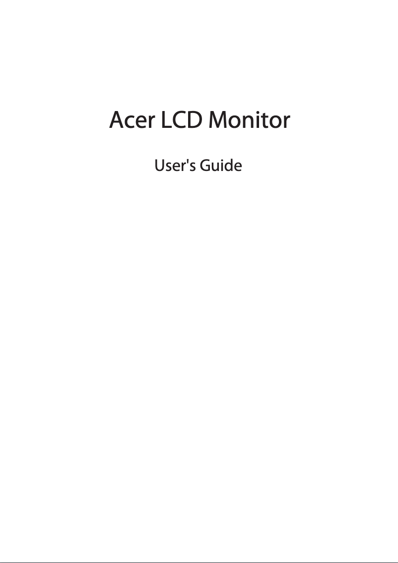 Página 1 del manual Manual de usuario Acer Nitro XV340CK