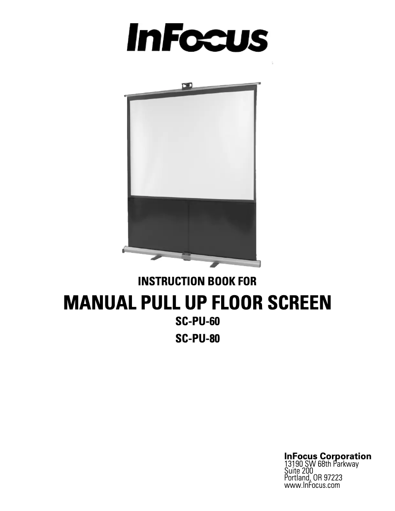 Page n°1 - Manuel utilisateur InFocus SC-PU-80