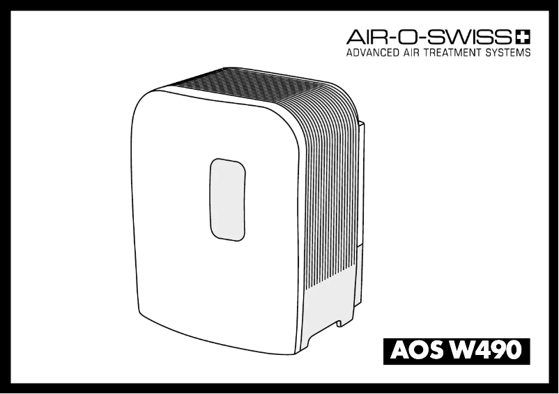 Page 1 de la notice Manuel utilisateur Air-O-Swiss AOS W490