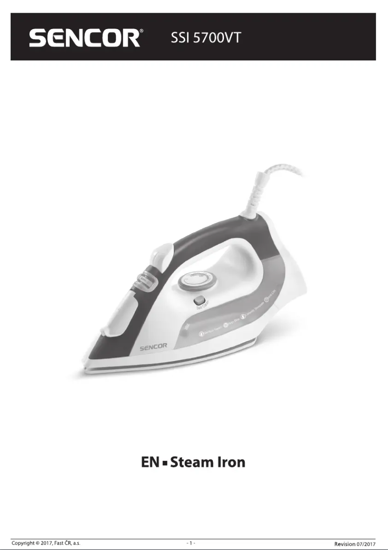 Page 1 de la notice Manuel utilisateur Sencor SSI 5700VT
