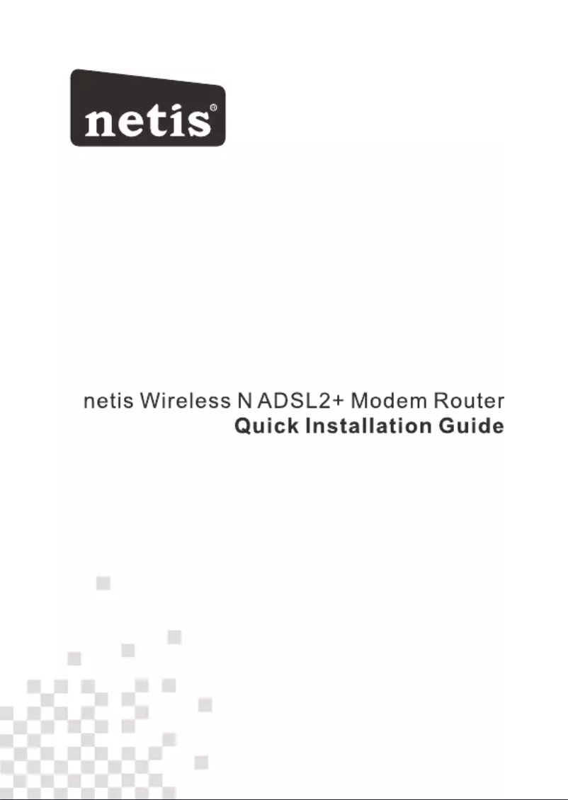 Page 1 de la notice Mode d'emploi Netis DL4323U