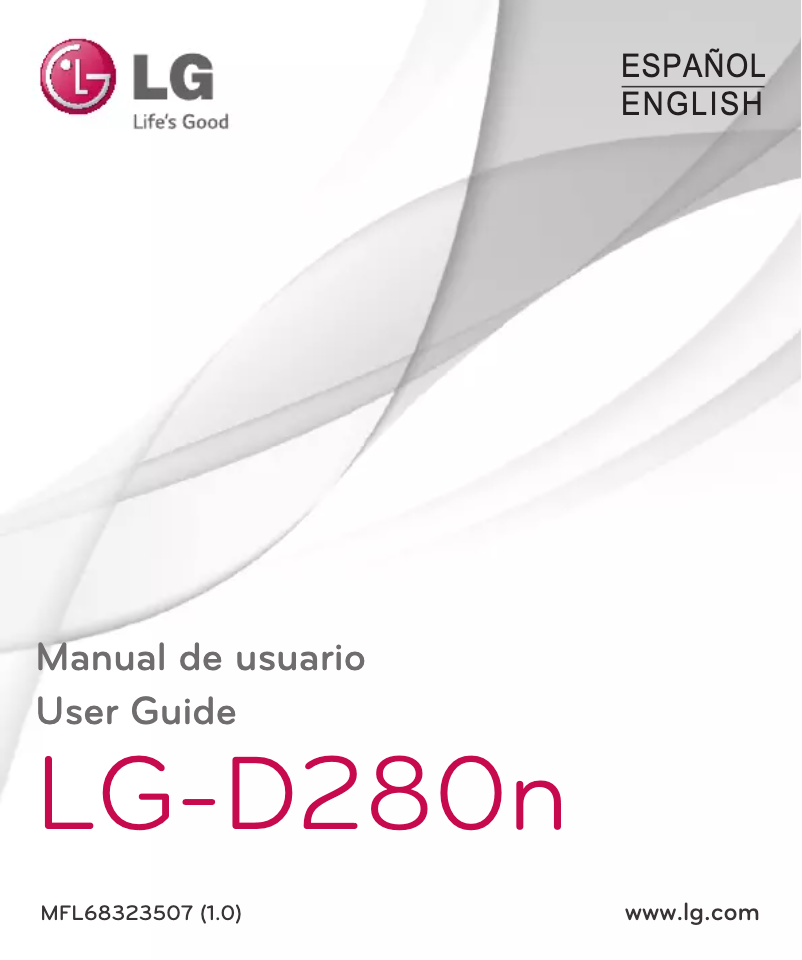 Page 1 de la notice Manuel utilisateur LG D280N