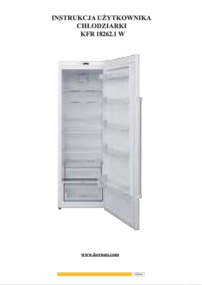 Page 1 de la notice Manuel utilisateur Kernau KFR 18262 W