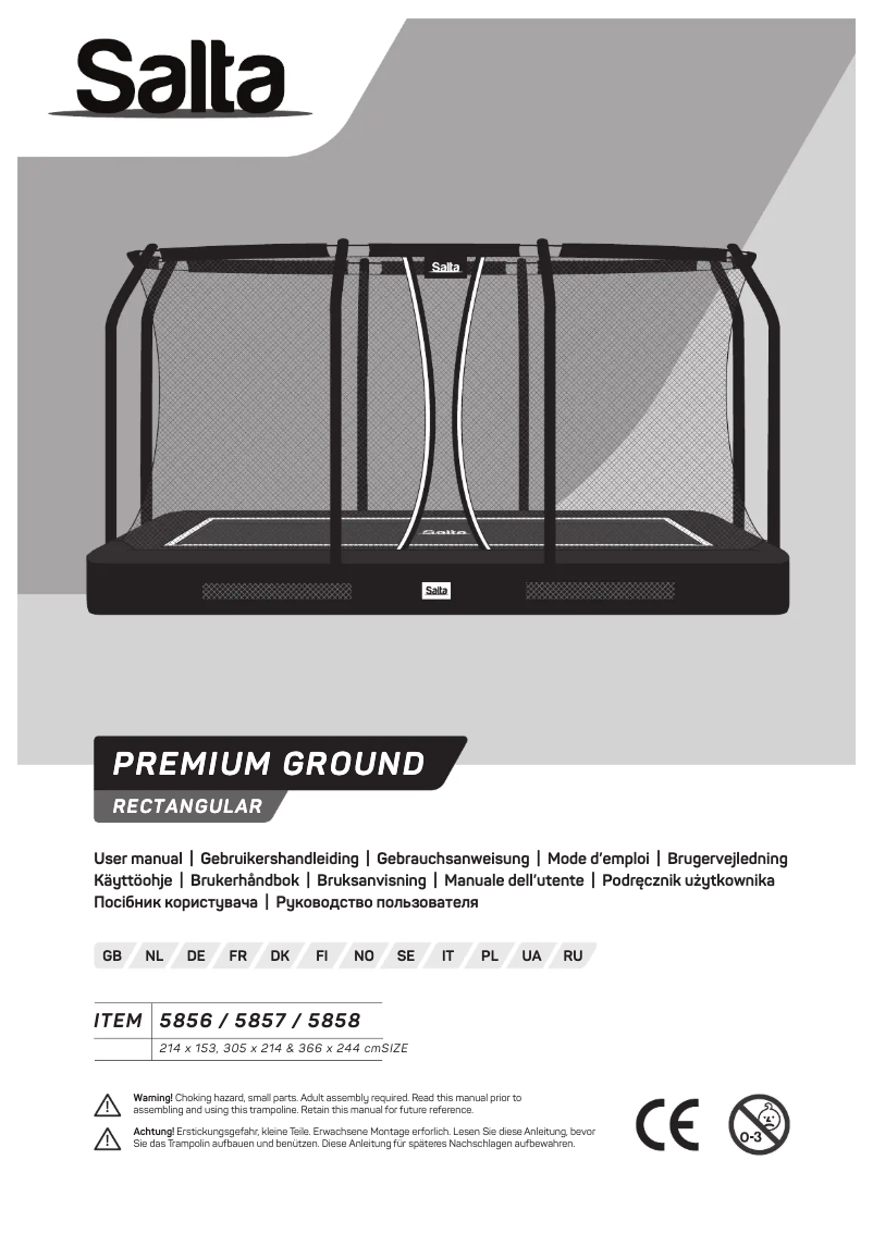 Page n°1 - Manuel utilisateur Salta Premium Ground 5858