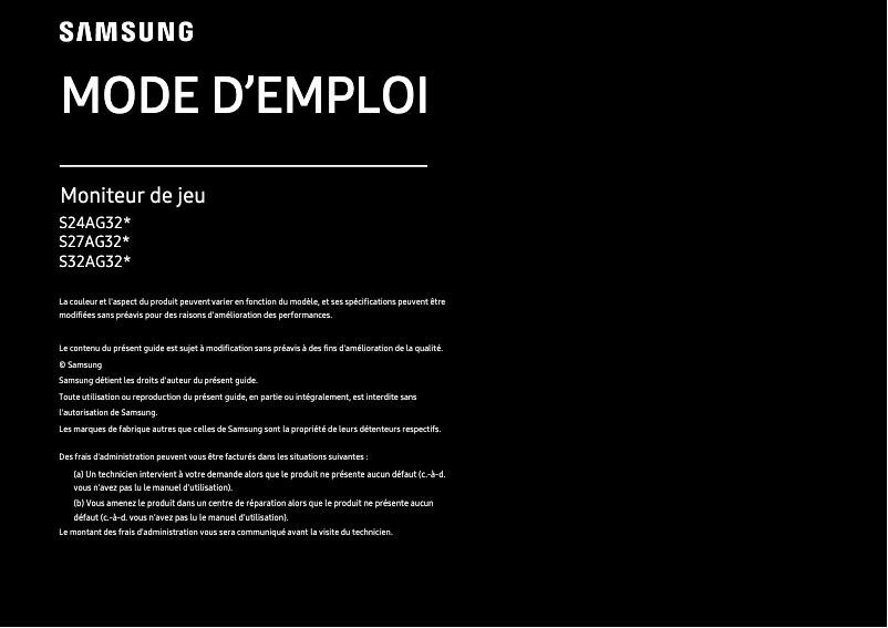 Página 1 del manual Manual de usuario Samsung SyncMaster S24AG320NM