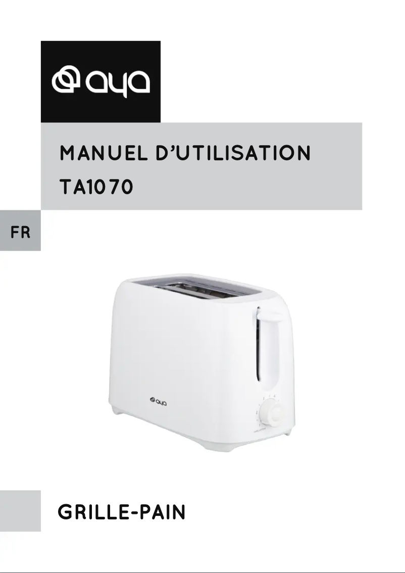 Página 1 del manual Manual de usuario AYA TA1070