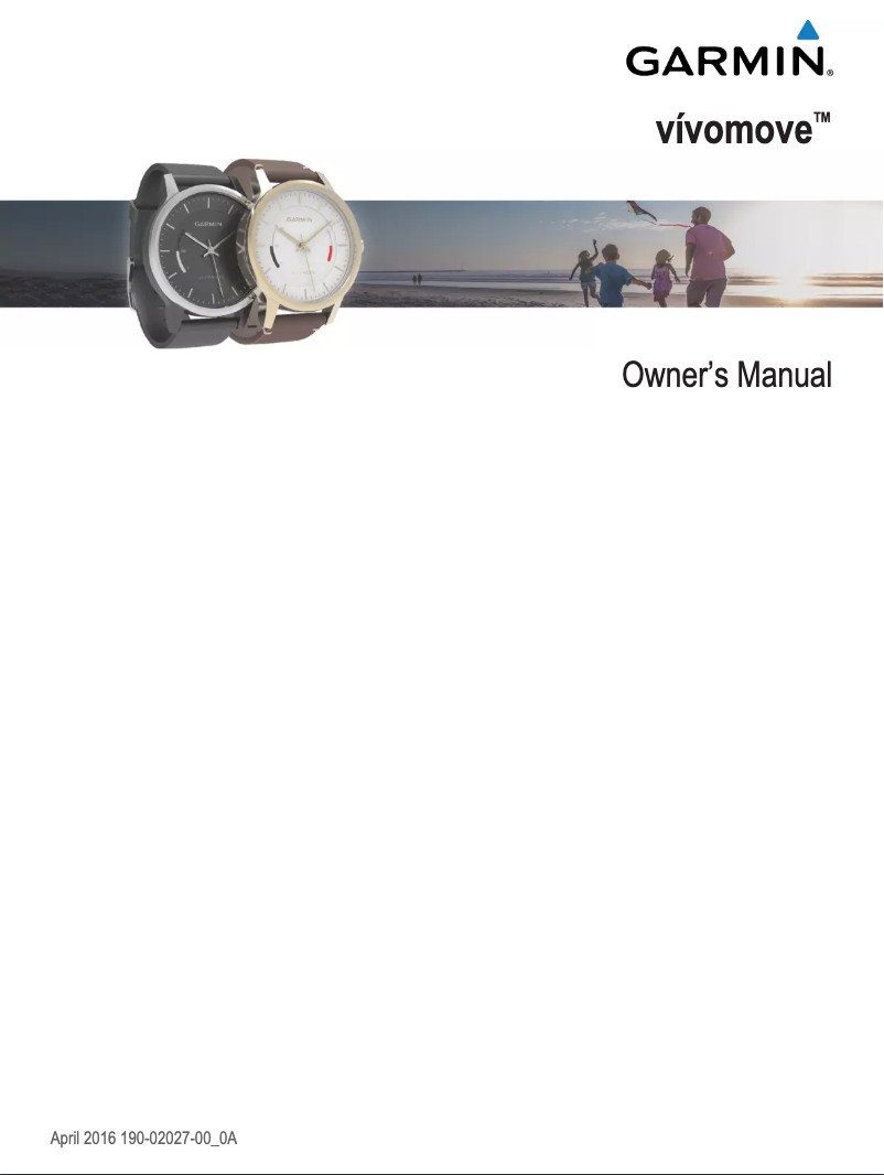 Image de la première page du manuel de l'appareil Vívomove Classic