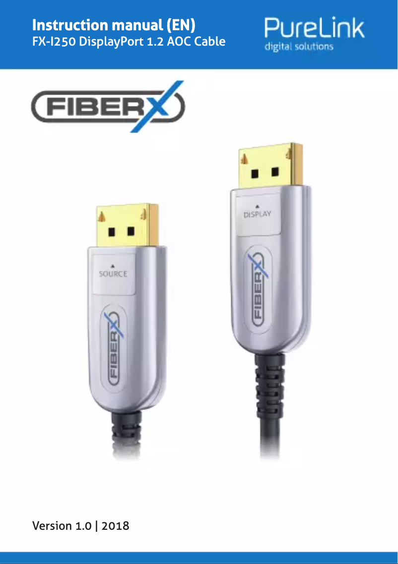 Página 1 del manual Manual de usuario FiberX FX-I250-015