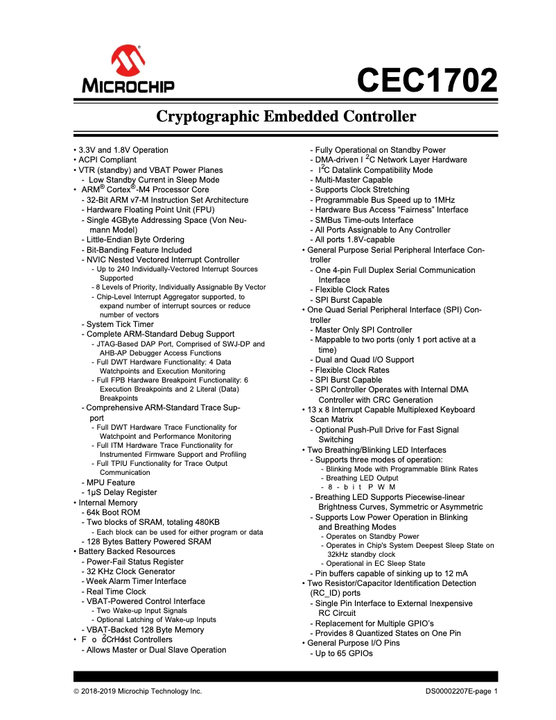 Imagen de la primera página del manual del dispositivo CEC1702