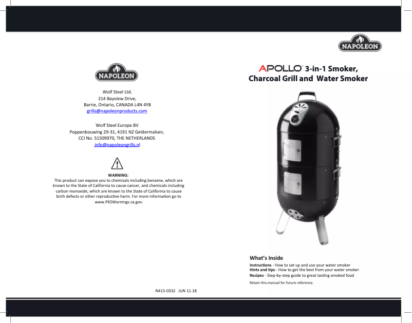 Image de la première page du manuel de l'appareil Apollo AS200